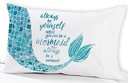 Product Cover Custom-PillowCases-by-StockingFactory Mermaid Pillowcase Always be Yourself Unless.(Standard 19