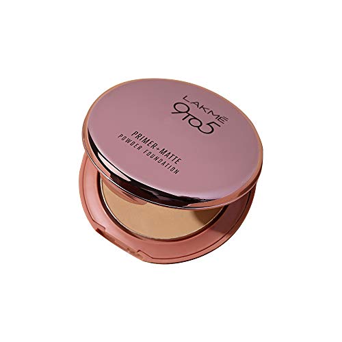 Product Cover Lakme 9 to 5 Primer with Matte Powder Foundation Compact, Silky Golden, 9g