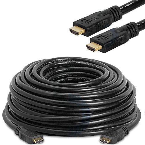Product Cover CableVantage 50FT 50 FT HDMI Cable, HDMI Cable HDMI-50FT Gold-Plated High Speed HDMI Cable [4K Resolution | Support 3D | Ethernet | Audio Return] For PS4 Xbox One PC HDTV