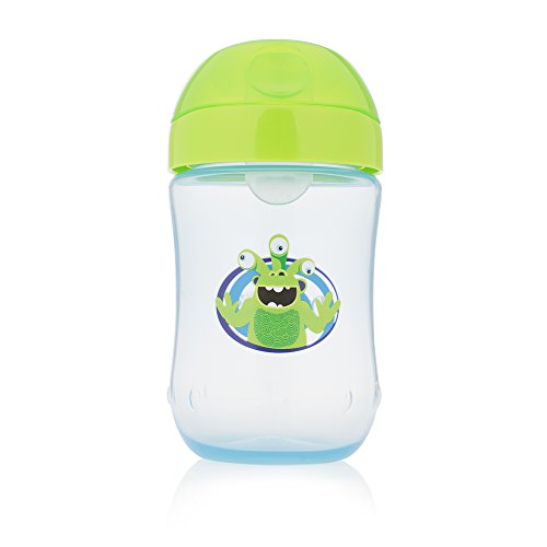 Product Cover Dr. Brown's Soft-Spout Toddler Cup, Monster Blue/Green, 9 Ounce, Single