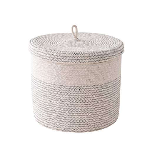 Product Cover tegance Woven Cotton Rope Basket with Handles 16