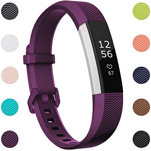 Product Cover Maledan Compatible with Fitbit Alta Bands, Replacement Band for Fitbit Alta HR/Alta/Ace, Small, Plum