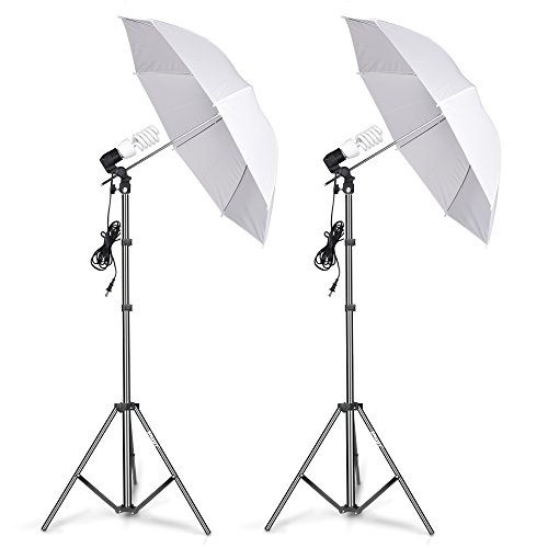 Product Cover Emart Photography Umbrella Lighting Kit, 400W 5500K Photo Portrait Continuous Reflector Lights for Camera Video Studio Shooting Daylight