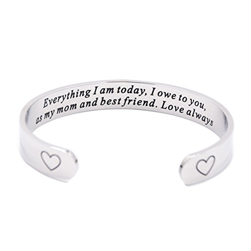 Product Cover LParkin Mom Jewerly Everything I Am Today I Own to You Stepmom Bracelet (Cuff)