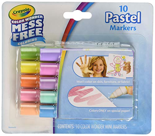 Product Cover Crayola color wonder mess free 10 pastel markers