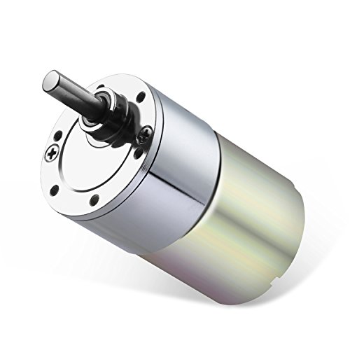 Product Cover Greartisan DC 12V 1000RPM Gear Motor High Torque Electric Micro Speed Reduction Geared Motor Eccentric Output Shaft 37mm Diameter Gearbox