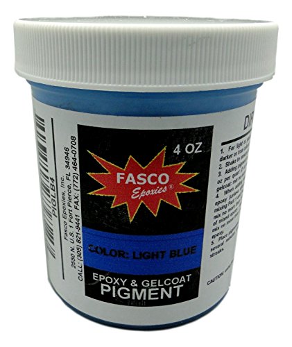 Product Cover Light Blue Pigment for Epoxy Resin, Gelcoat, Paint, Latex - 4 oz