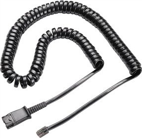 Product Cover U10P U10-P Headset Adapter Cable for Plantronics Style QD - Connects Plantronics or TruVoice headsets to Nortel, Mitel, Avaya, Polycom VVX, Shortel, Aastra, Fanvil, Digium and Analog Deskphones