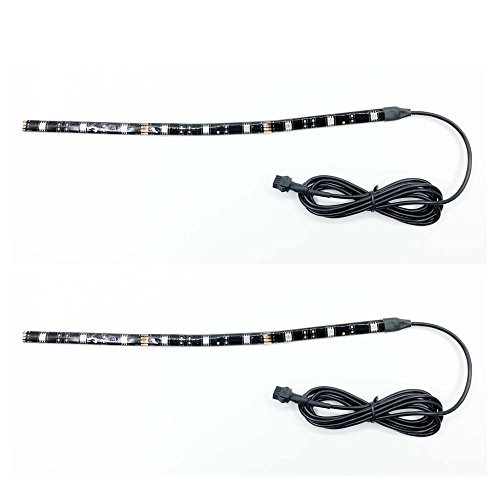 Product Cover 2pc 12inch 9LED Multi-Color Flexible Strip Accent Lights 5050 SMD Flex RGB for motorcycle,ATV,Car,