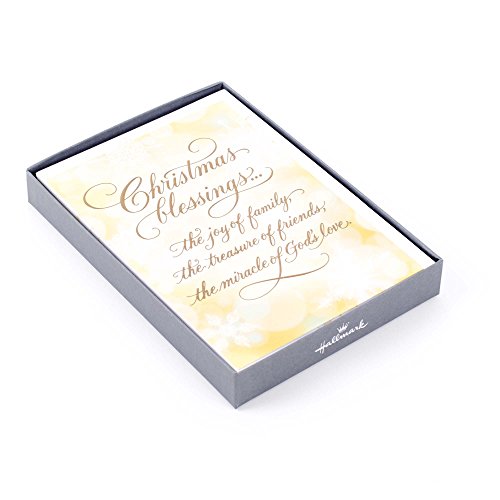 Product Cover Hallmark Religious Boxed Christmas Cards, Christmas Blessings (12 Cards and 13 Envelopes)