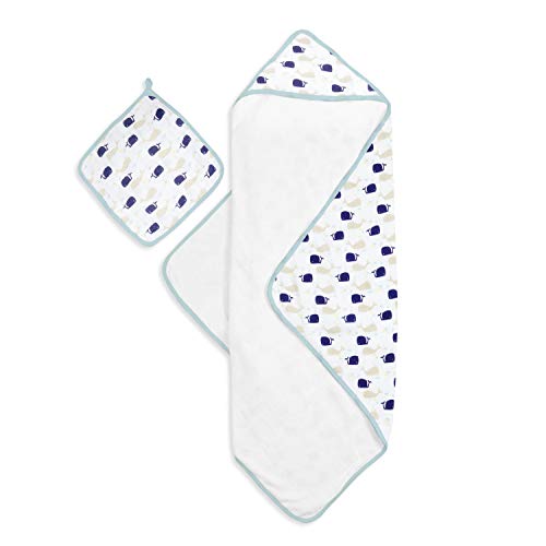 Product Cover aden + anais muslin backed hooded towel set; high seas