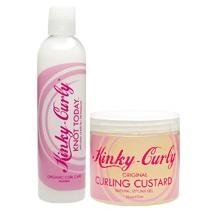 Product Cover Kinky Curly Knot Today Leave In Conditioner/Detangler 8 oz + Kinky Curly Curl Custard Gel 8 oz