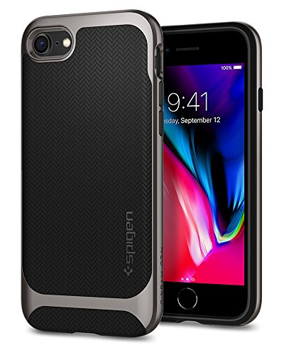 Product Cover Spigen Neo Hybrid Designed for Apple iPhone 8 Case (2017) / Designed for iPhone 7 Case (2016) - Gunmetal