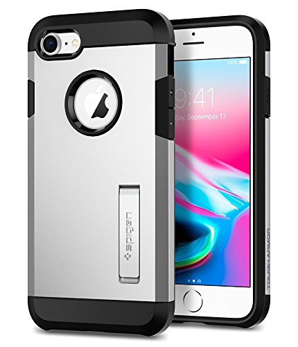 Product Cover Spigen Tough Armor [2nd Generation] Designed for Apple iPhone 8 Case (2017) / Designed for iPhone 7 Case (2016) - Satin Silver