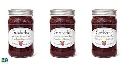 Product Cover Sarabeth's Legendary Strawberry Raspberry Spreadable Fruit (18 oz Pack of 3)