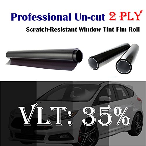 Product Cover Mkbrother 2PLY 1.5mil Professional Uncut Roll Window Tint Film 35% VLT 24