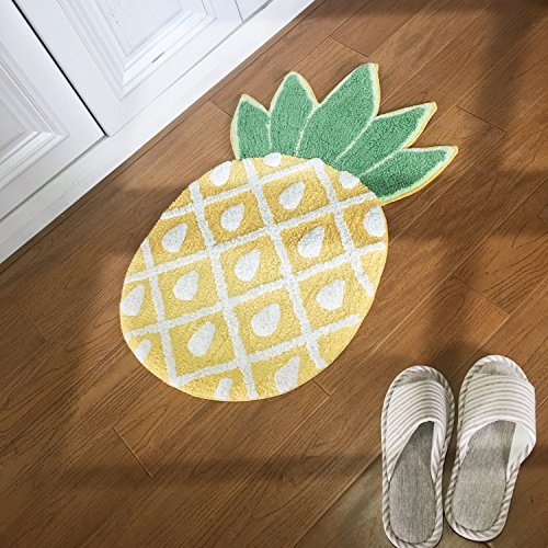 Product Cover YOUSA Pineapple Door Mat Cartoon Area Rugs Pineapple Welcome Rug (32.6''x19.3''x7.1'')