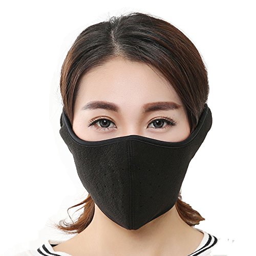 Product Cover KAPOSEV Men and Women's Windproof Cold Resistant Warmer Face Mask with Breathable Spiracle, Ajustable Velcro Strap Design Cold Weather Earmuffs Full Ears Protection for Cycling Bicycle Motorcycle Ski