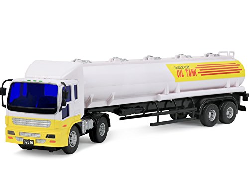 Product Cover Click N' Play Friction Powered Jumbo Oil Tanker Truck Toy Vehicle for Kids
