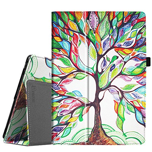 Product Cover Fintie Case for Lenovo Tab 4 10 / Lenovo Tab 4 Plus 10 / AT&T Lenovo Moto Tab/Lenovo TAB E10 TB-X104F 10.1-Inch Tablet - Premium PU Leather Folio Cover with Auto Sleep/Wake, Love Tree