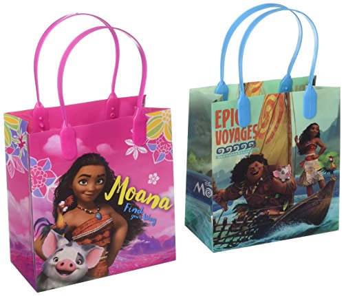 Product Cover Moana and Maui Epic Voyages12 Authentic Licensed Party Favor Reusable Small Goodie Gift Bags 6