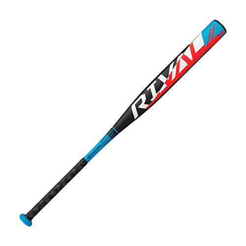 Product Cover Easton Rival Slowpitch Softball Bat | 34 inch / 28 oz | 2020 | 1 Piece Aluminum | Power Loaded | ALX50 Military Grade Aluminum Alloy | 12 inch Barrel | Certification: Approved for All Fields