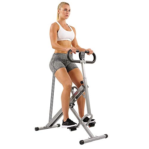 Product Cover Sunny Health & Fitness Squat Assist Row-N-Ride Trainer for Squat Exercise and Glutes Workout with Included Equipment Instructional and Training Videos (NO. 077)