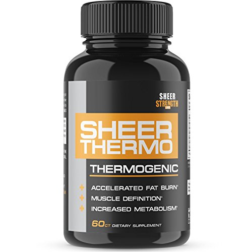 Product Cover THERMO Fat Burner (60ct) - Thermogenic Weight Loss Supplement for Women & Men - Yohimbine, Green Tea Extract, More - Non-GMO Diet Pills - Sheer Strength Labs - Packaging May Vary