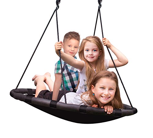 Product Cover Sorbus Spinner Swing - Kids Indoor/Outdoor Round Mat Swing - Great for Tree, Swing Set, Backyard, Playground, Playroom - Accessories Included (40