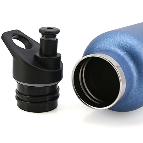 Product Cover Bite Valve Cap Replacement Lid Fits for Hydro Flask Standard Mouth 12, 18, 21, 24 OZ Water Bottle. Sport Top BPA-Free Vacuum Insulated Water Bottle Leak-Proof Twisted Compatible with HydroFlask