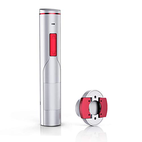 Product Cover iTronics IC700 Electric Wine Opener Rechargeable Automatic Electric Corkscrew Wine Bottle Opener with Removeable Foil Cutter, Elegant White