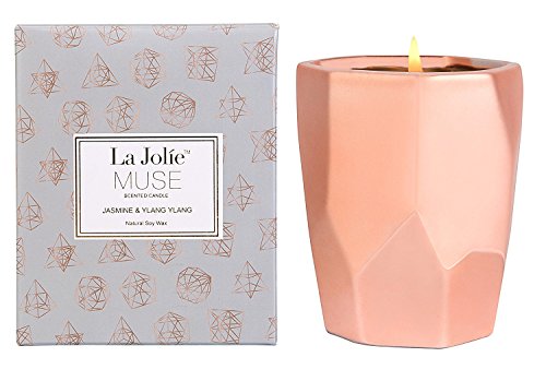 Product Cover LA JOLIE MUSE Ylang Ylang Aromatherapy Scented Candle Gift,10Oz 100% Soy Wax 65 Hours Burn, Gifts Candle