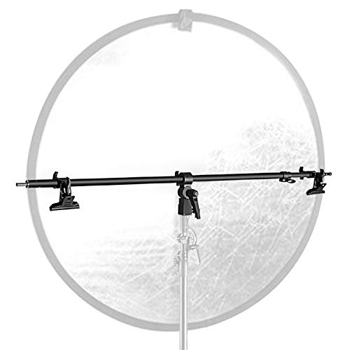 Product Cover Neewer Studio Video Reflector Holder Arm - 39.7 inches/101 Centimeters Retractable Telescopic Crossbar with 2 Pieces Clamps for Light Stand, Reflectors, Backdrops for Product Portrait Photography
