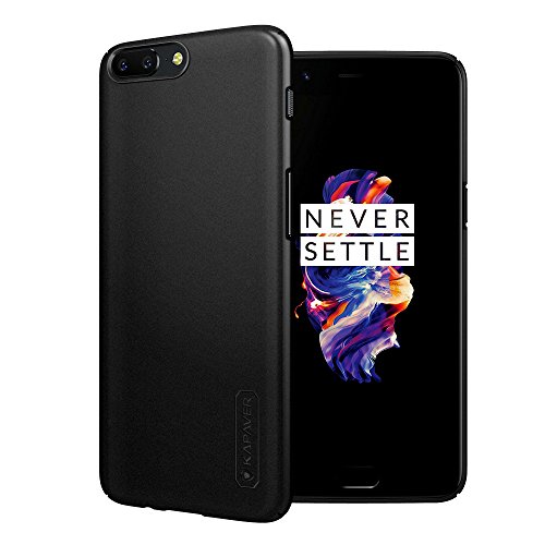 Product Cover Kapaver Slim Fit Glossy Finish Back Cover Case Compatible for OnePlus 5 / One Plus 5 (Glossy Black)