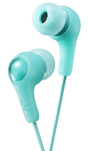 Product Cover JVC Gumy in Ear Earbud Headphones, Powerful Sound, Comfortable and Secure Fit, Silicone Ear Pieces S/M/L - HAFX7G (Green)