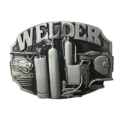 Product Cover Lanxy Native American Welding Torch Industry Welder Tool Pewter New Belt Buckle For Men