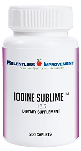 Product Cover Relentless Improvement Iodine Sublime 12.5mg 200 Caplets Compare to Iodoral