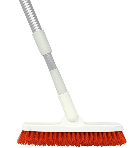 Product Cover Grout Brush with Long Handle - Extendable Telescopic Handle - Kitchen | Shower | Tub | Tile Scrub Brush by Foxtrot Living