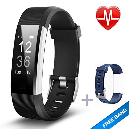 Product Cover Lintelek Fitness Tracker with Heart Rate Monitor, Activity Tracker with Connected GPS, IP67 Waterproof Smart Band with Calorie Counter, Pedometer for Men, Women and Gift