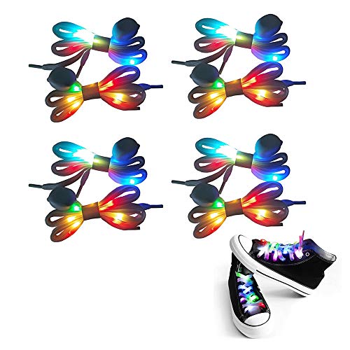 Product Cover APEXPOWER LED Shoelaces Light Up Waterproof Shoes Laces Shoestring for Party Hip-hop Dancing Cycling Hiking Skating Decorations