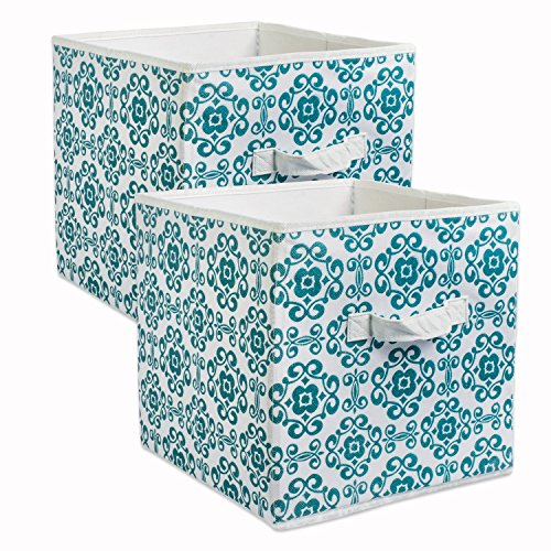 Product Cover DII CAMZ38458 Foldable Fabric Storage Containers (Set of 2), Large, Teal