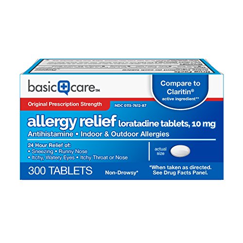 Product Cover Basic Care Allergy Relief Loratadine Tablets 10 mg, 300 Count