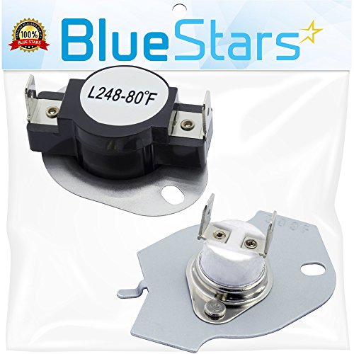 Product Cover 279769 Dryer Thermal Cut-Off Kit Replacement Part by Blue Stars - Exact Fit for Whirpool & Kenmore dryers - Replaces 3389946, 3398671, 3977394, 695563, AP3094224, 3390291