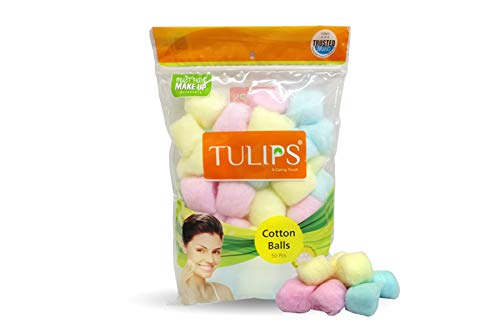 Product Cover Tulips Multicolor Cotton Balls (50 Pieces)