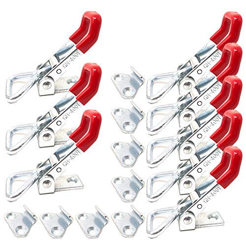 Product Cover 8PCS Toggle Clamp 4001 Heavy Duty Hand Tool Quick Release Metal Holding Capacity Latch Type 220 Lbs
