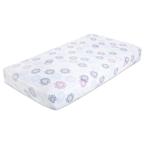 Product Cover aden + anais Aden Classic Crib Sheet; 100% Cotton Muslin; Super Soft; Breathable; Tailored Snug Fit; Pretty Pink