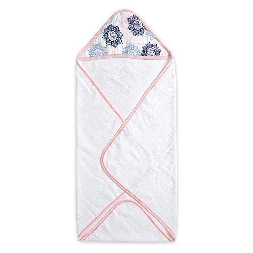 Product Cover Aden by aden + anais Hooded Towel, Pretty Pink - Medallion