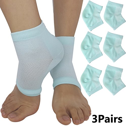 Product Cover Moisturizing Socks for Cracked Heels - Aloe Socks to Treat Dry Feet Fast, Pain Relief for Rough Skin with Foot Lotion Spa Socks for Women Heel Repair & Mens Cracked Heel by ARMSTRONG AMERIKA (3 Pairs)