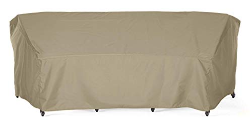 Product Cover SunPatio Outdoor Crescent Curved Sectional Sofa Cover with Seam Taped, 120