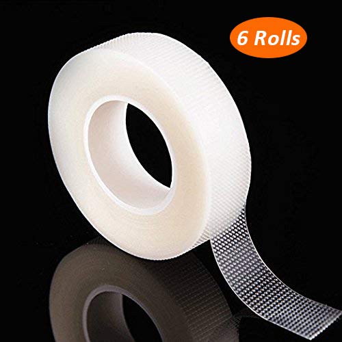 Product Cover G2PLUS 6 Rolls PE Micropore Medical Tape Roll for Individual Eyelash Extensions,1/2'' x 10 Yards